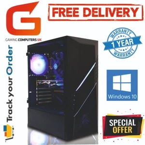 Gaming PC Core i5 16GB 120GB+500GB GT710 Win10 Computer FREE DELIVERY FAST PC - Picture 1 of 10