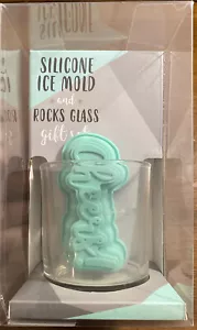 Stampo per ghiaccio in silicone e rocce set regalo in vetro ""Cheers"" nuovissimo - Foto 1 di 2