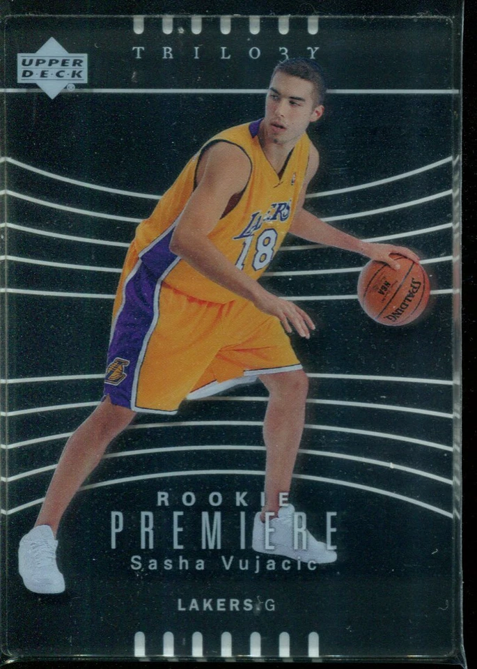 2004-05 Upper Deck Trilogy #117 Sasha Vujacic RC Rookie Card /999   - Image 1 of 1
