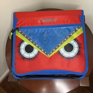 CASE IT Mighty Zip Tab Monster Eyes 2-Inch Ring Binder w/ Zipper & 3 Folders - Picture 1 of 8
