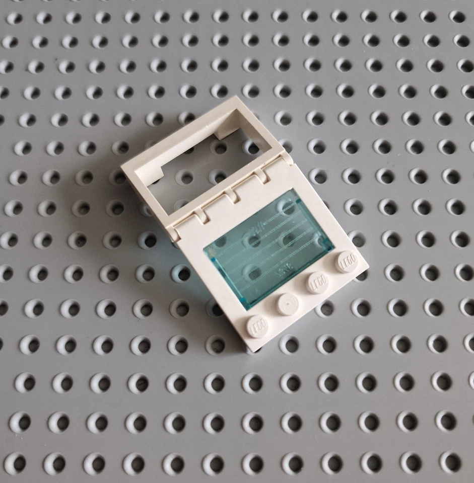 Lego Autodach Klappe Scharnier Platte Gelenk weiß blau 2349 2348 4214 A161 - Bild 1 von 1