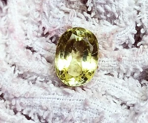 Natural Peridot 6.60 Ct Certified Loose Gemstone Oval Shape - Picture 1 of 7