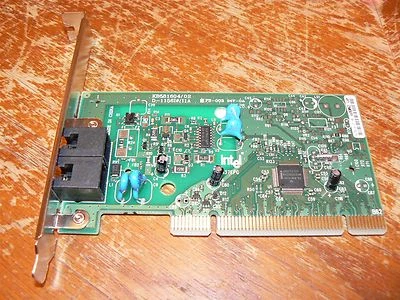 Intel Model 537EPG 56K V.92 Internal Modem PCI Card Data/Fax - Image 1 of 3