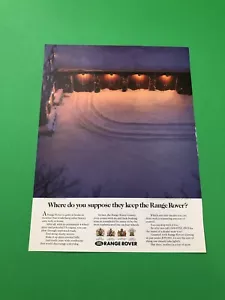 1992 1993 RANGE ROVER ORIGINAL VINTAGE PRINT AD ADVERTISEMENT A2 - Picture 1 of 1