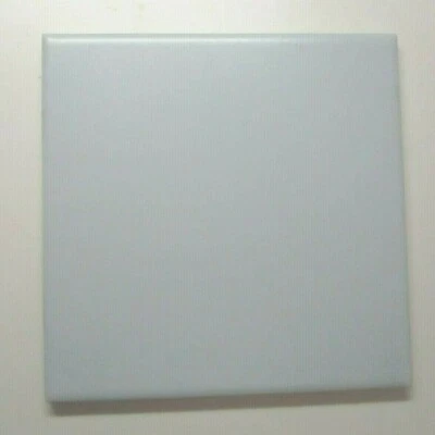 1 Azulejo Mannington EE. UU. 6" Cuadrado Mate Herron Azul Grisáceo Cerámica De Colección Años 80 Foto 1 de 4