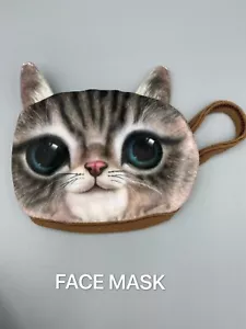Cat Kitty 3D Design Face Masks Furry Cute Washable Breathable Trendy - Picture 1 of 3
