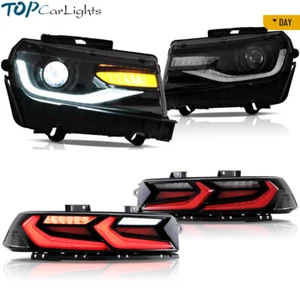 Juego de faros LED VLAND + luces traseras rojas para Chevrolet Chevy Camaro 2014-2015 - Imagen 1 de 21