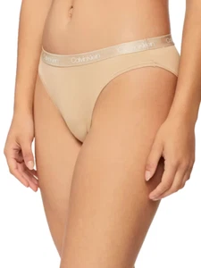 NwT Calvin Klein Women's (LARGE) Cotton Essentials Bikini QD3749-265 - Picture 1 of 3