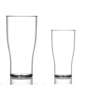 Elite Premium Polycarbonate Pint (20oz) Half Pint (10oz) CE Reusable Glasses - Picture 1 of 13