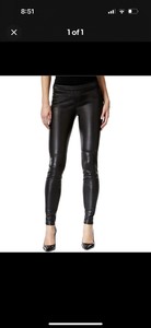 Michael Kors Womens Faux Leather Pants, Black, 10