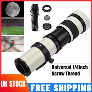 Camera Super Telephoto Zoom Lens F/8.3-16 420-800mm With Adapter Ring Kit 1/4'' - Picture 1 of 10