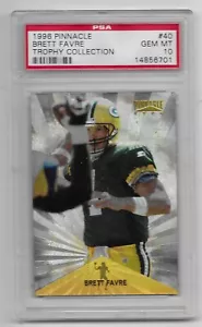 1996 Brett Favre PSA 10, Pinnacle TROPHY COLLECTION, #40, Green Bay Packers - Picture 1 of 1
