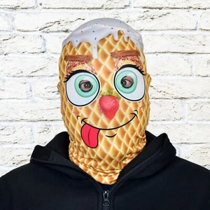 Cone Head 3D Effect Face Skin Fabric Halloween Mask - Picture 1 of 10