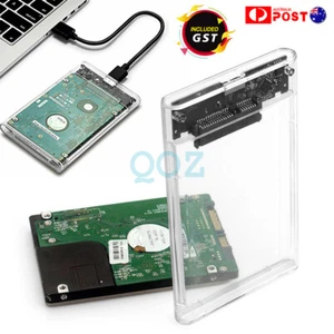 External HDD SSD Case Disk TRANSPARENTUSB 3.0 To SATA 2.5" Hard Drive Enclosure - Picture 1 of 15