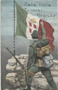 ITALY Rare Postcard Showing Italian Army During WWI Unused 1916 - Picture 1 of 3