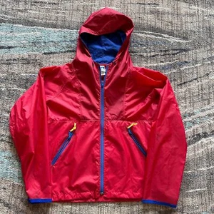 Men’s Vintage 90’s Sierra Desigms Red Blue Shell Windbreaker Jacket Sz Medium - Picture 1 of 9