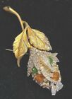 Authentic Vintage Ex Large Jomaz Crystal Flower Brooch