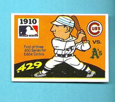 1971 Fleer R.G. LAUGHLIN WORLD SERIES 1910 CUBS v. A's #8 BLACK BACK NRMT