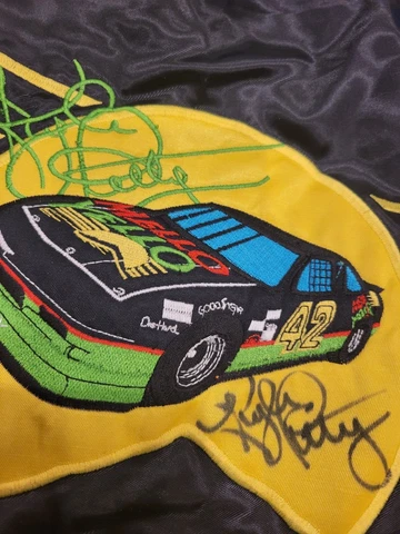 Vintage *Signed Autograph* Kyle Petty Mello Yello Nascar Jacket -XL- Made in USA Cover