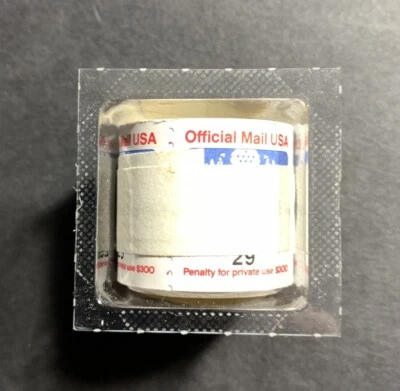US SC #O145 Modern Official 29¢ COIL OF 100. POST OFFICE SEALED - Image 1 of 4