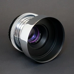 Silver Helios 44-2 58mm F2 Purple Anamorphic Flare & Bokeh Cinemod lens Canon EF - Picture 1 of 12