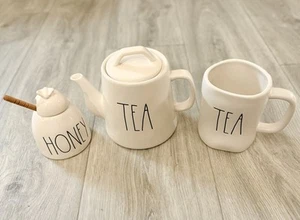 Rae Dunn Juego de 3 Teteras Miel y Taza Paquete - Imagen 1 de 13
