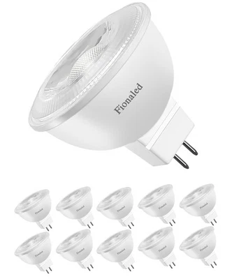 Dimmable MR16 Bulbs, 50W Halogen , 5000K Bright Daylight White, GU5.3 Bipin B... - Image 1 of 4