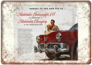 1952 Studebaker Vintage Auto Ad Retro Look Metal Sign AN3839 - Picture 1 of 2