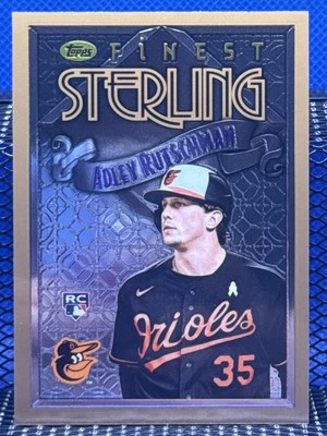 2023 Topps Finest ADLEY RUTSCHMAN Baltimore Orioles RC Rookie Sterling - Image 1 of 2