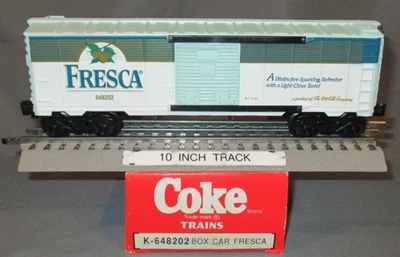 K-Line 648202 Fresca Coca-Cola Boxcar O/027 ga. wks w/ Lionel 1994 - Image 1 of 4