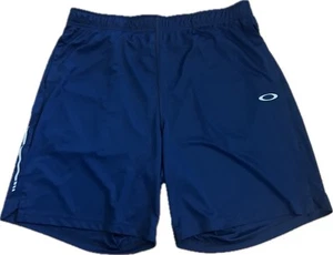Oakley Hydrolix Shorts Men’s 2XL Regular Fit Blue Performance Stretch Active Run - Picture 1 of 10