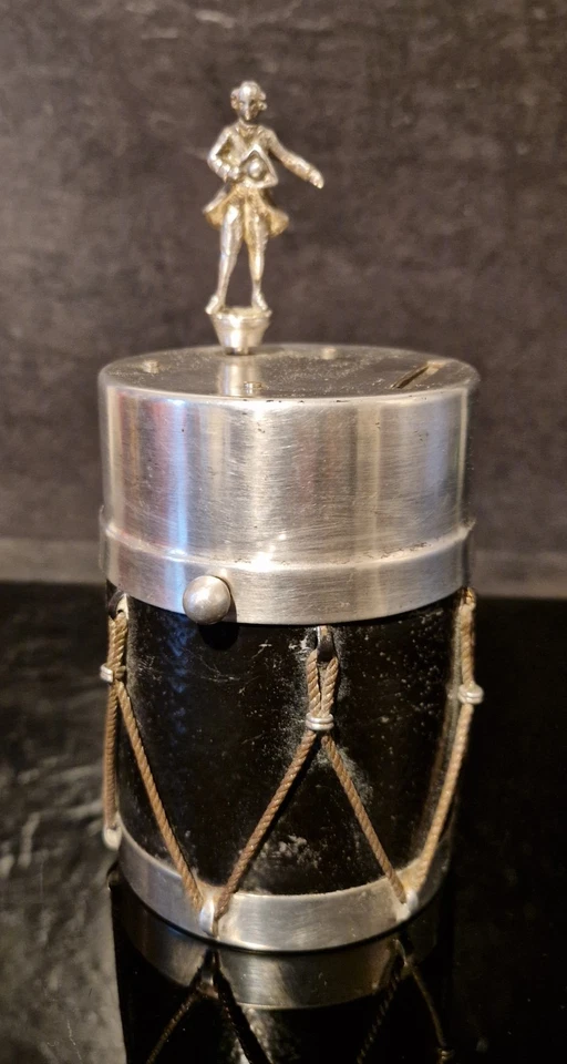 TIRELIRE ANCIENNE REUGE SUISSE TAMBOUR - Photo 1/4