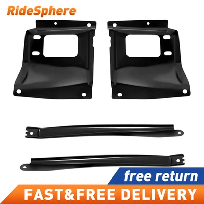 For 2005-2007 Ford F-250 Super Duty Front Driver Passenger Bumper Bracket Set - Image 1 of 4