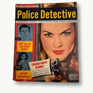 Police Detective True Crime Magazine Trigger-Happy Blonde Issue Nov 1957 - Imagen 1 de 5