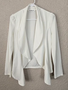 Doublju leichter Blazer Damen weiß Größe M neu mit Defekt #1X6102 - Bild 1 von 7