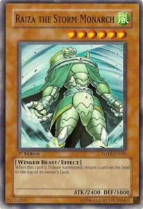 Yugioh Raiza the Storm Monarch FOTB-EN026 Super Rare 1st Ed HP - Picture 1 of 1