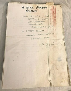 Ted Allbeury, Typescript Handwritten Changes, A Girl From Addis - George Locke - Imagen 1 de 9