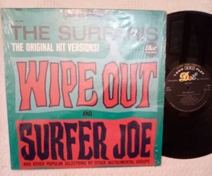 THE SURFARIS LP 1963 WIPE OUT & SURFER JOE on DOT 25535 STEREO/Mono in SHRINK EX - Picture 1 of 2