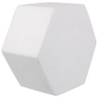 8" Craft Cake Foam Hexagon Shape for Wedding Decoration (White)-IR
