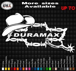 Duramax Chevrolet Bowtie Vinyl Decal Sticker | Car and Truck Decal Graphics - Picture 1 of 2