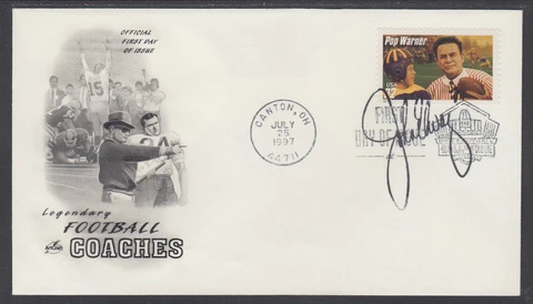 John Elway, Denver Broncos Hall of Fame Quarterback, signed Pop Warner FDC Cover