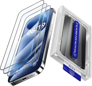 Für iPhone 16 Pro Max Displayschutzfolie, 3er Pack HD Klar 9H+ Härte Hart Gl. - Bild 1 von 8