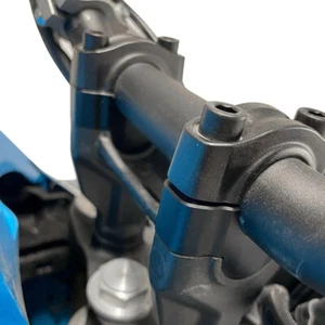 Black Handlebar Riser Moves Bar Up +20mm For YAMAHA Tenere 700 XTZ07 2018-2024 - Picture 1 of 11
