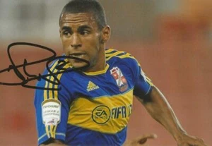SWINDON TOWN: NATHAN THOMPSON SIGNED 6x4 ACTION PHOTO+COA - Picture 1 of 1
