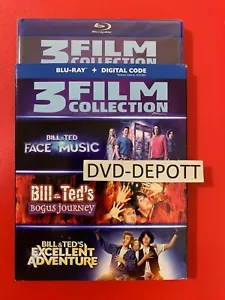 Bill & Ted's Face Music Trilogy 3-Film Collection Blu-ray + Digital New Free Shp - Foto 1 di 1