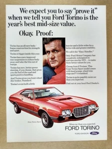 1972 Ford Gran Torino Sport rot Auto Foto Oldtimer Druck Anzeige - Bild 1 von 1