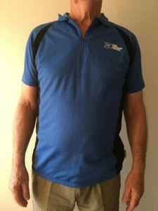 Blue Promotional Polo Shirt Top Jersey Men Women Ladies Unisex S, M, L - Picture 1 of 5