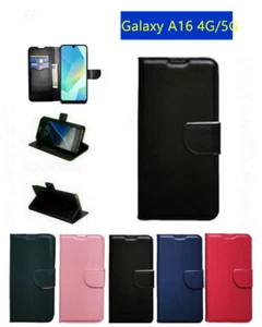 COVER CUSTODIA A LIBRO PER Samsung Galaxy A16 4G/5G+ PELLICOLA VETRO - Foto 1 di 9