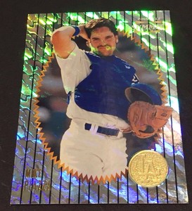 MIKE PIAZZA 1996 Summit ABOVE AND BEYOND Holo FOIL Insert SP Card #1 LA DODGERS