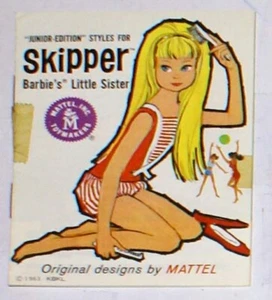 Vintage Mattel Junior Edition Styles Skipper Kleidung Booklet Barbie 1963 - Bild 1 von 1